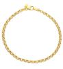 Immagine di Bracciale Rolò uomo donna oro giallo 9k | 19 cm 