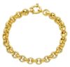 Picture of 18k yellow gold Jaseron link Bracelet | 20 cm
