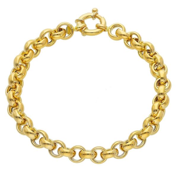 Picture of 18k yellow gold Jaseron link Bracelet | 20 cm