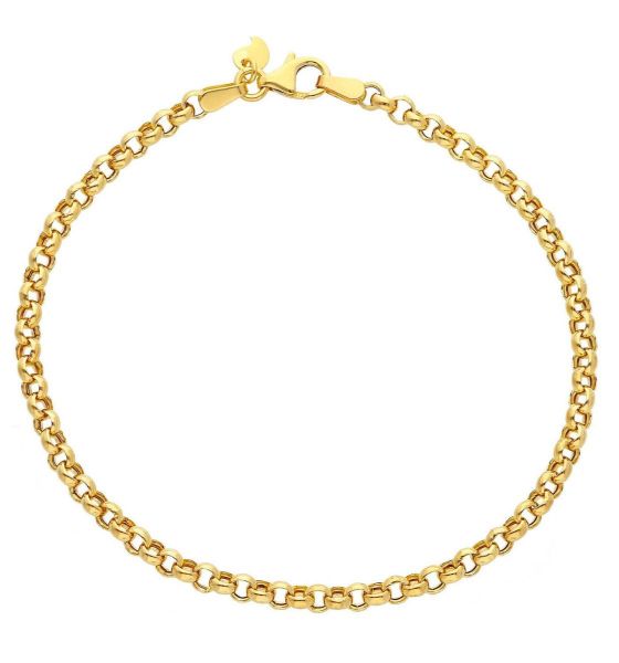Immagine di Bracciale Rolò uomo donna oro giallo 9k | 21 cm 