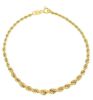 Imagen de Pulsera escalar malla Cordón oro amarillo 9k | 19 cm
