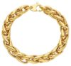 Imagen de Pulsera malla Espiga oro amarillo 18k | 21 cm
