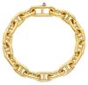 Picture of 18k yellow gold Anchor link Bracelet | 19 cm