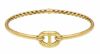 Picture of 18k yellow gold Anchor link Bracelet | Diam 6,5 cm