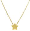Immagine di Girocollo Stella oro massiccio giallo 18k | 40+2 cm 