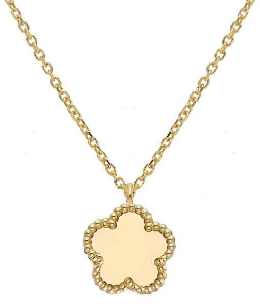 Imagen de Gargantilla Flor oro amarillo macizo 18k | 40+3 cm 