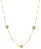 Immagine di Girocollo Margherita oro giallo 18k smalto e perla | 40+3 cm 