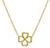 Imagen de Collar Trébol de cuatro hojas oro amarillo 9k | 42+3 cm 