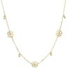 Picture of Four-leaf Clover & spheres Necklace | 9k gold | 42+3 cm