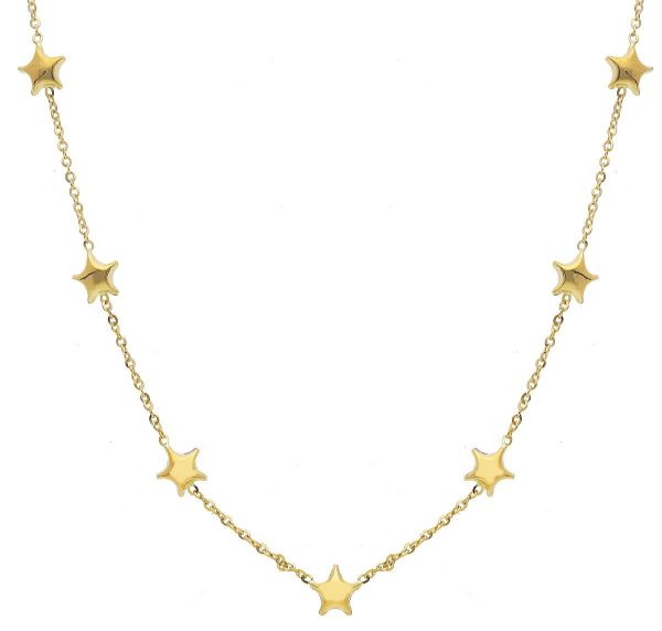 Immagine di Girocollo Stelle oro giallo 18k | 42+3 cm 