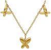 Imagen de Collar Mariposas oro amarillo macizo 18k | 43 cm 