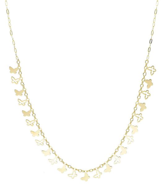 Immagine di Girocollo charms Farfalle oro giallo 9k | 45 cm 
