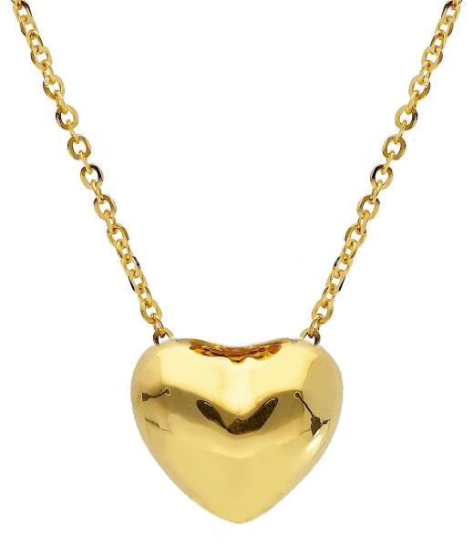 Imagen de Collar Corazón oro amarillo 18k | 45 cm 