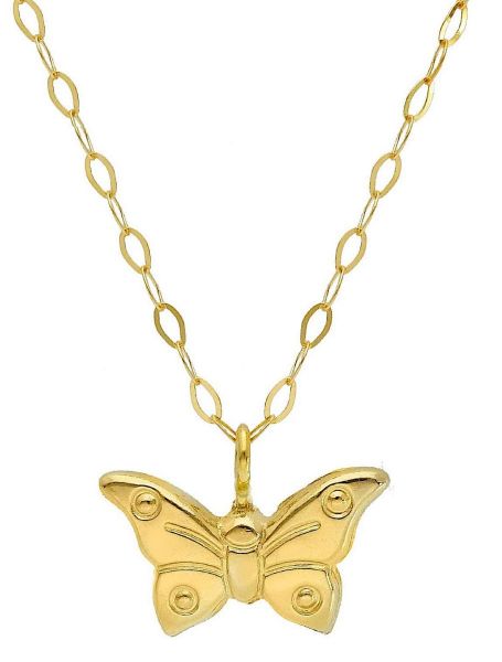 Immagine di Girocollo Farfalla oro giallo 18k | 45 cm 