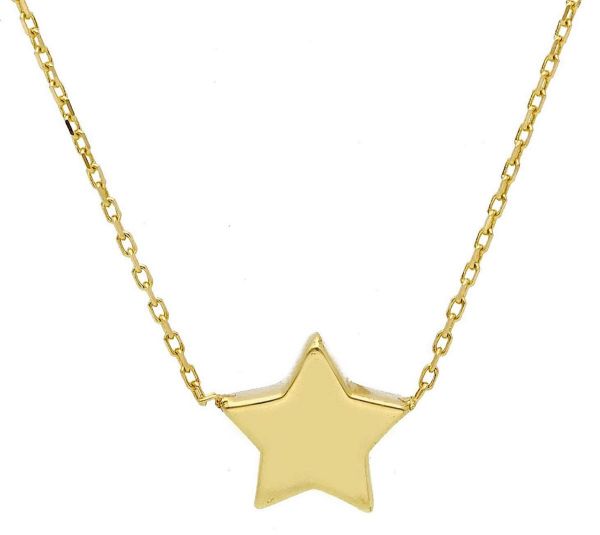 Picture of Star Collar Necklace | 18k yellow gold | 45 cm