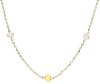 Picture of 5 small Hearts Necklace | 18k bicolor gold | 45 cm
