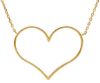 Immagine di Girocollo Cuore da donna oro giallo 18k | 45 cm