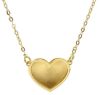 Imagen de Collar Corazón de doble placa oro amarillo 18k | 42+2 cm