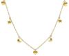 Picture of Heart Moon & Stars Necklace | Solid 18k gold | 42 cm
