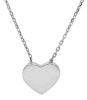 Imagen de Gargantilla Corazón oro blanco 18k | 45 cm 