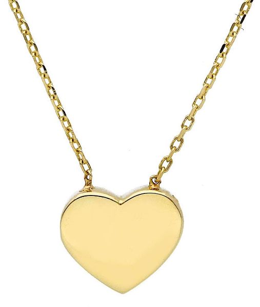 Imagen de Gargantilla Corazón oro amarillo 18k | 45 cm 