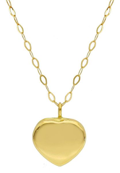 Immagine di Girocollo Cuore oro giallo 18k | 45 cm 