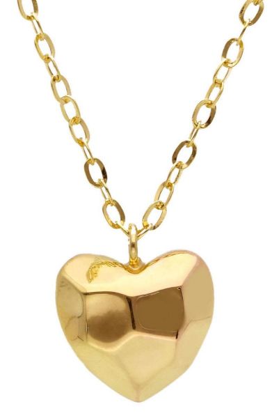 Immagine di Girocollo Cuore oro giallo 18k | 42 cm