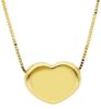 Picture of Heart Necklace | 9k yellow gold | 42 cm