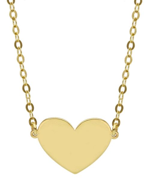 Immagine di Girocollo Cuore oro giallo 9k | 44 cm 