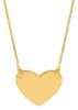 Picture of Heart Necklace | 9k yellow gold | 45 cm