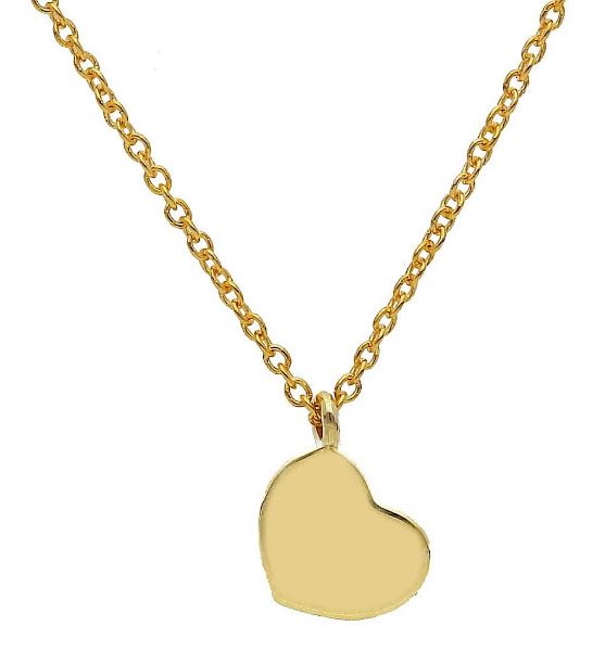 Immagine di Girocollo Cuore oro giallo 9k | 42+3 cm