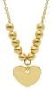 Picture of Heart Necklace | Solid 18k yellow gold | 40+2 cm