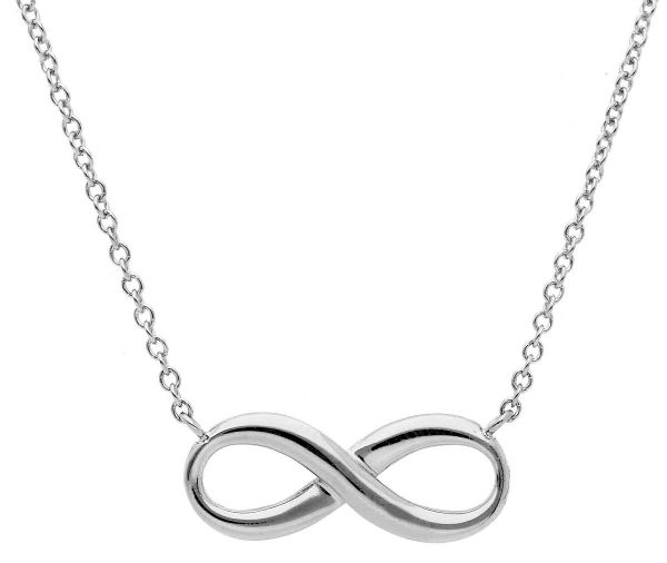 Imagen de Collar símbolo Infinito oro blanco 18k | 42+2 cm