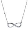 Immagine di Girocollo simbolo Infinito oro bianco 18k | 44 cm