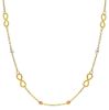 Immagine di Girocollo simbolo Infinito oro tricolor 18k | 40 cm