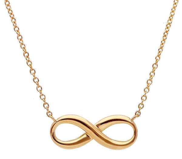 Immagine di Girocollo simbolo Infinito oro giallo 18k | 42+2 cm
