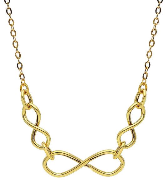 Imagen de Gargantilla símbolo Infinito oro amarillo 18k | 45 cm