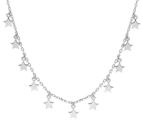 Imagen de Collar 11 Estrellas oro blanco 18k | 42 cm 