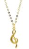 Immagine di Girocollo Chiave di Violino oro giallo 18k | 40+2 cm