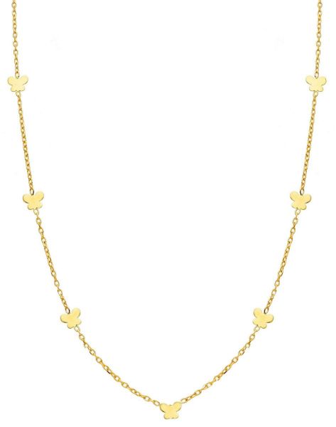 Imagen de Gargantilla Mariposas oro amarillo 18k | 45 cm