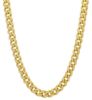 Imagen de Collar para hombre y mujer oro amarillo 18k piedras | 50 cm 