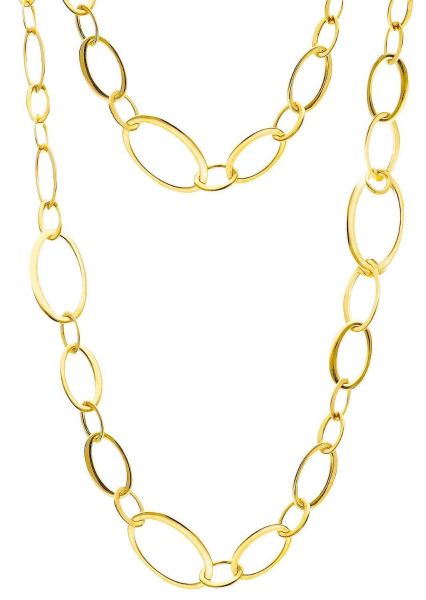 Imagen de Collar largo para mujer oro amarillo 18k | 70 cm 