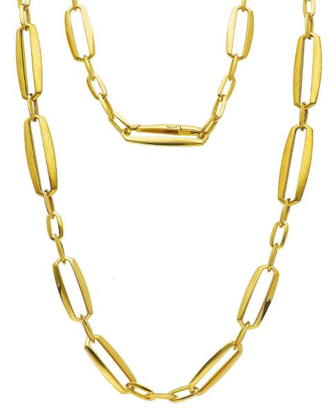 Picture of 18k yellow gold women's long Necklace | 70 cm