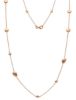 Imagen de Collar largo para mujer oro rosa 18k | 70 cm 