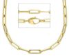 Immagine di Collana lunga filo quadrato oro giallo 18k | 80 cm 