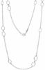 Immagine di Collana lunga da donna oro bianco 18k | 80 cm 