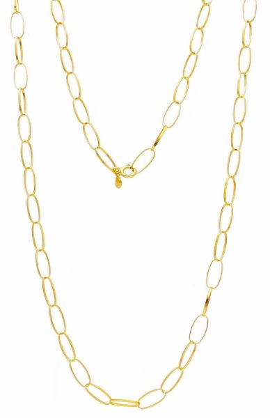 Imagen de Collar largo para mujer oro amarillo 18k | 80 cm 