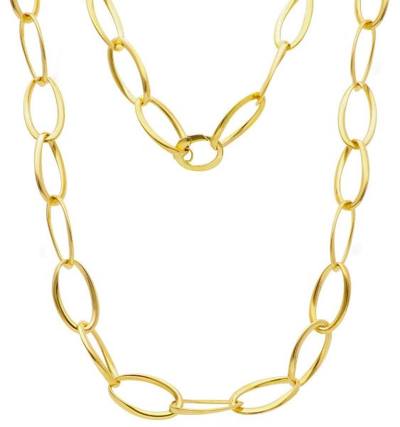 Immagine di Collana lunga da donna oro giallo 18k | 80 cm 