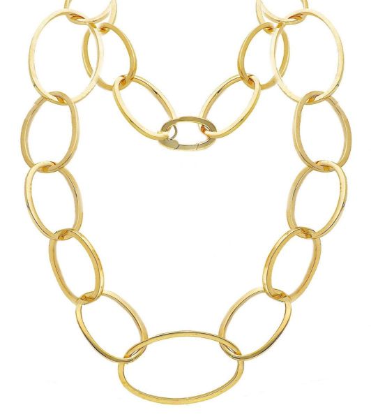 Imagen de Collar largo para mujer oro amarillo 18k | 80 cm 