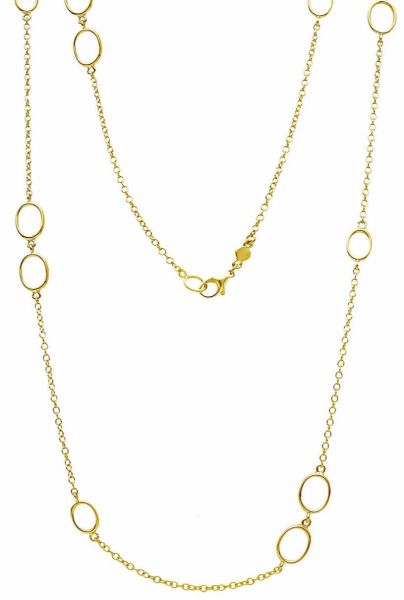 Imagen de Collar largo oro amarillo 18k | 80 cm 